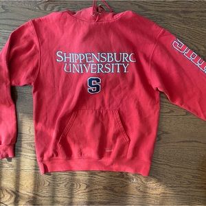 Shippensburg university red hoodie - medium